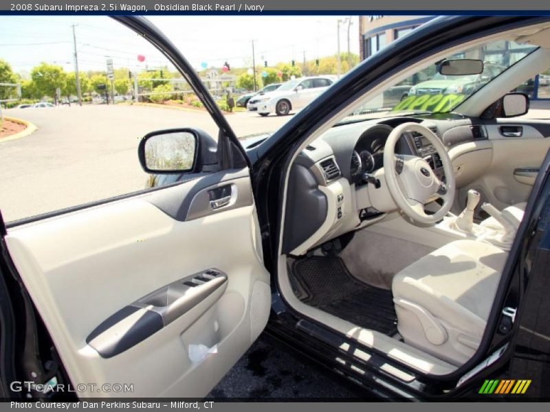 Obsidian Black Pearl / Ivory 2008 Subaru Impreza 2.5i Wagon