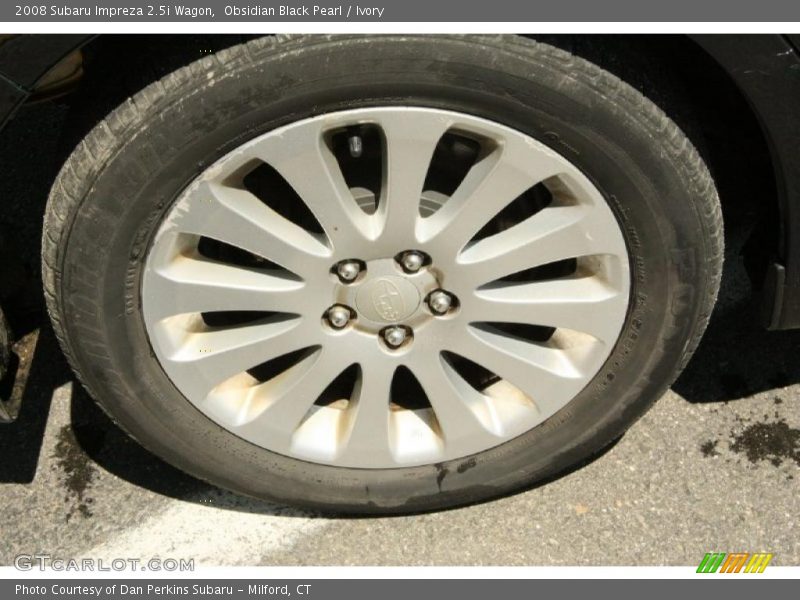 Obsidian Black Pearl / Ivory 2008 Subaru Impreza 2.5i Wagon