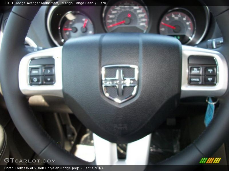Mango Tango Pearl / Black 2011 Dodge Avenger Mainstreet