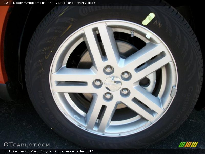 Mango Tango Pearl / Black 2011 Dodge Avenger Mainstreet