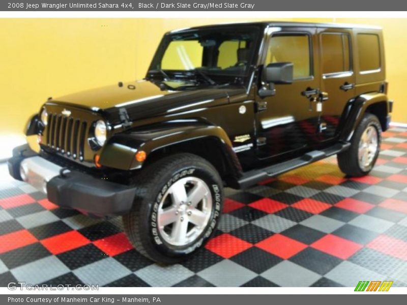 Black / Dark Slate Gray/Med Slate Gray 2008 Jeep Wrangler Unlimited Sahara 4x4