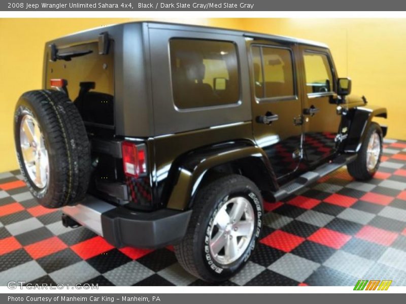 Black / Dark Slate Gray/Med Slate Gray 2008 Jeep Wrangler Unlimited Sahara 4x4