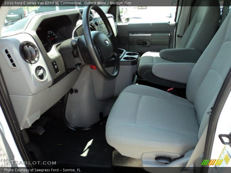 Oxford White / Medium Flint 2010 Ford E Series Van E250 XL Commericial