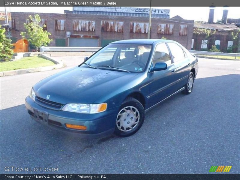 Malachite Green Metallic / Beige 1994 Honda Accord LX Sedan