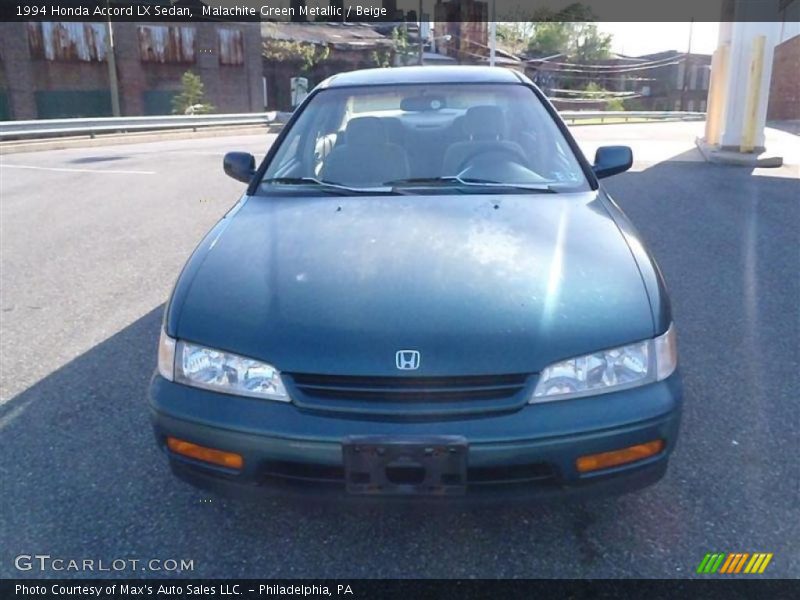 Malachite Green Metallic / Beige 1994 Honda Accord LX Sedan