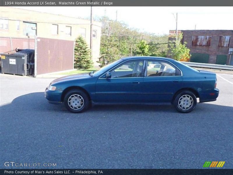 Malachite Green Metallic / Beige 1994 Honda Accord LX Sedan