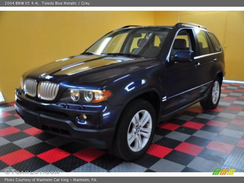 Toledo Blue Metallic / Grey 2004 BMW X5 4.4i