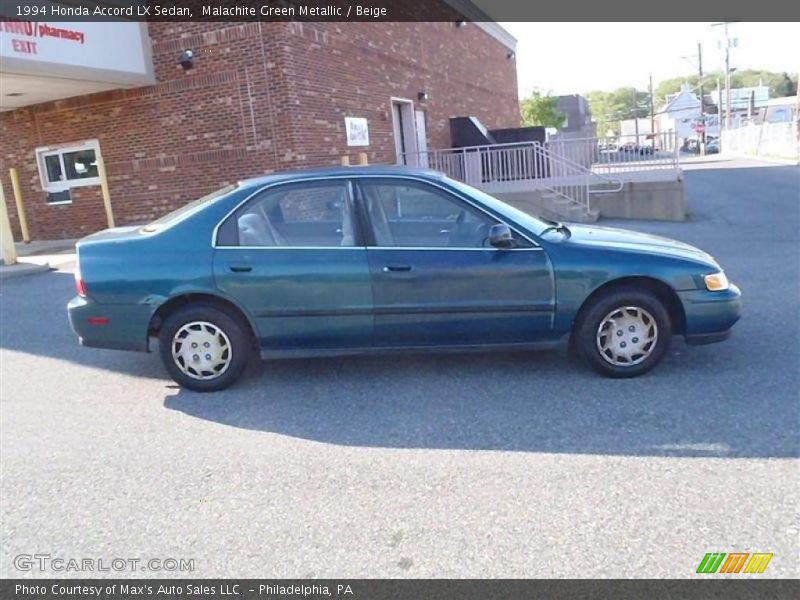 Malachite Green Metallic / Beige 1994 Honda Accord LX Sedan