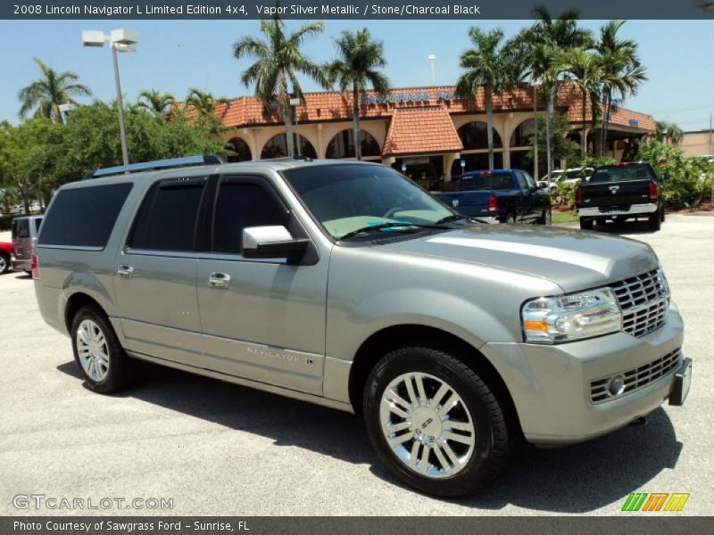 Vapor Silver Metallic / Stone/Charcoal Black 2008 Lincoln Navigator L Limited Edition 4x4