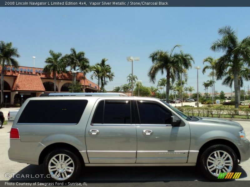 Vapor Silver Metallic / Stone/Charcoal Black 2008 Lincoln Navigator L Limited Edition 4x4