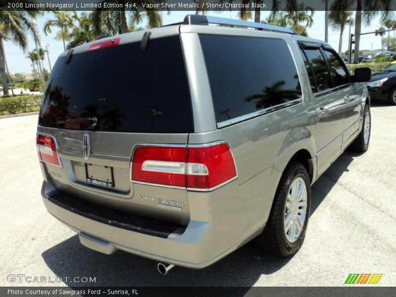 Vapor Silver Metallic / Stone/Charcoal Black 2008 Lincoln Navigator L Limited Edition 4x4