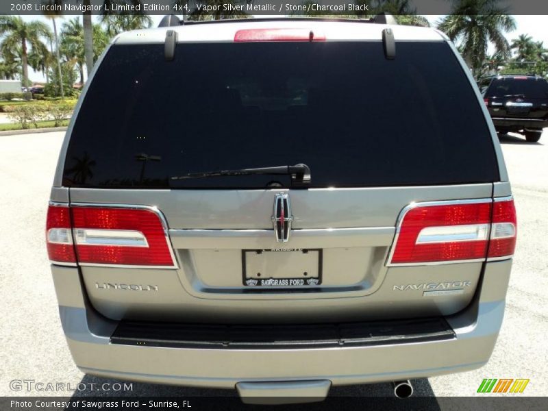 Vapor Silver Metallic / Stone/Charcoal Black 2008 Lincoln Navigator L Limited Edition 4x4