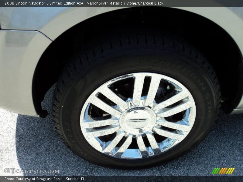 Vapor Silver Metallic / Stone/Charcoal Black 2008 Lincoln Navigator L Limited Edition 4x4