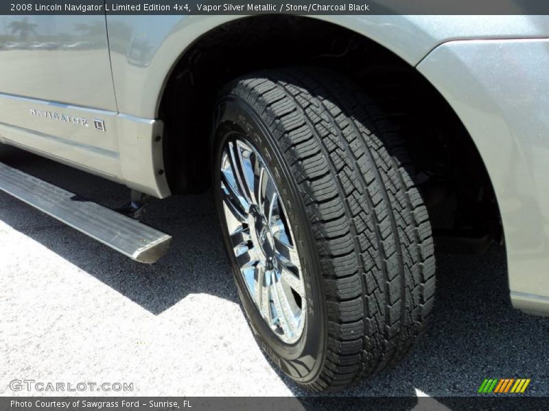 Vapor Silver Metallic / Stone/Charcoal Black 2008 Lincoln Navigator L Limited Edition 4x4