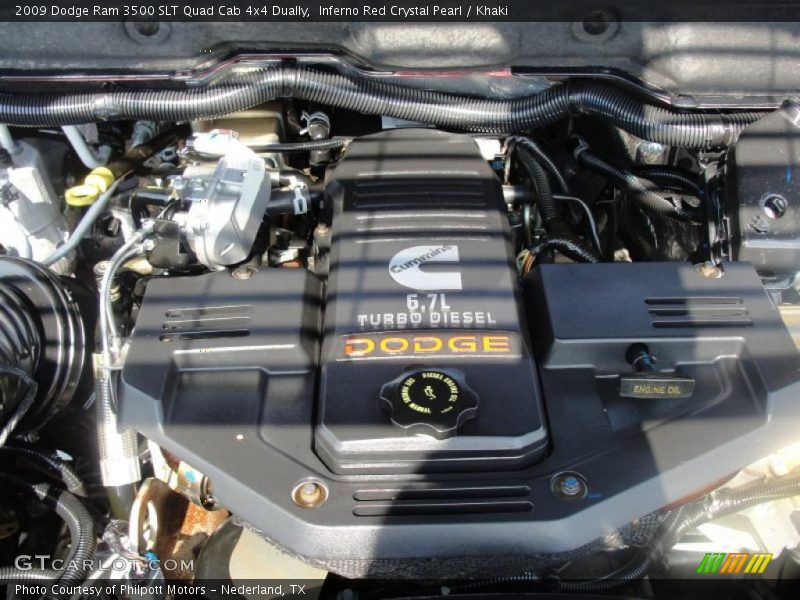  2009 Ram 3500 SLT Quad Cab 4x4 Dually Engine - 6.7 Liter Cummins OHV 24-Valve BLUETEC Turbo-Diesel Inline 6 Cylinder