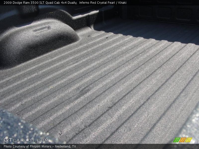 Inferno Red Crystal Pearl / Khaki 2009 Dodge Ram 3500 SLT Quad Cab 4x4 Dually