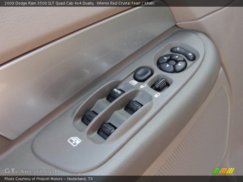 Inferno Red Crystal Pearl / Khaki 2009 Dodge Ram 3500 SLT Quad Cab 4x4 Dually