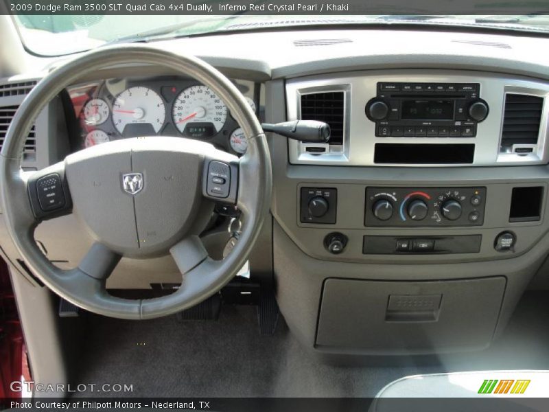 Dashboard of 2009 Ram 3500 SLT Quad Cab 4x4 Dually