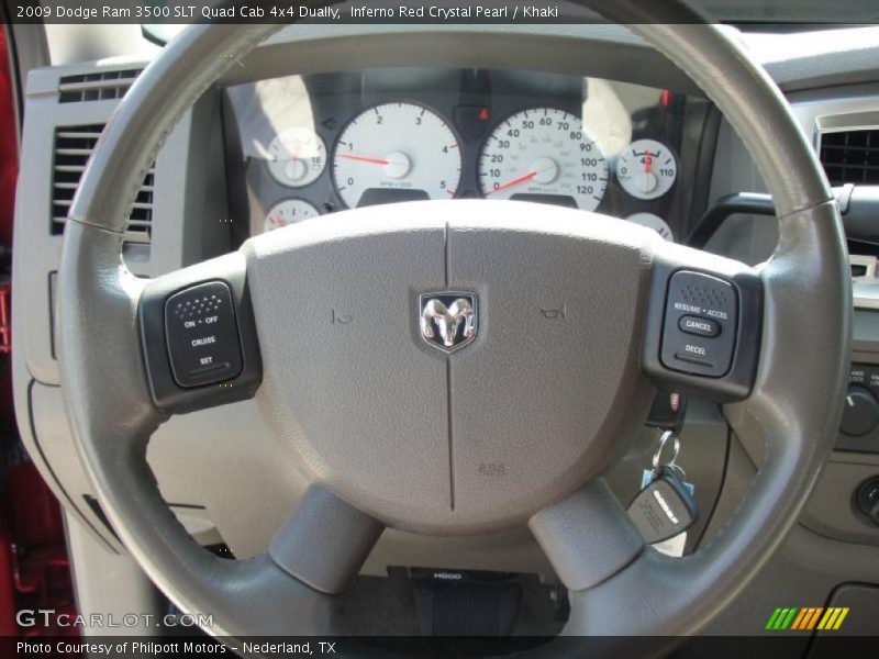  2009 Ram 3500 SLT Quad Cab 4x4 Dually Steering Wheel