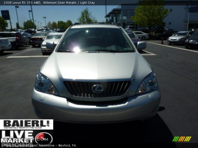 Millenium Silver Metallic / Light Gray 2008 Lexus RX 350 AWD