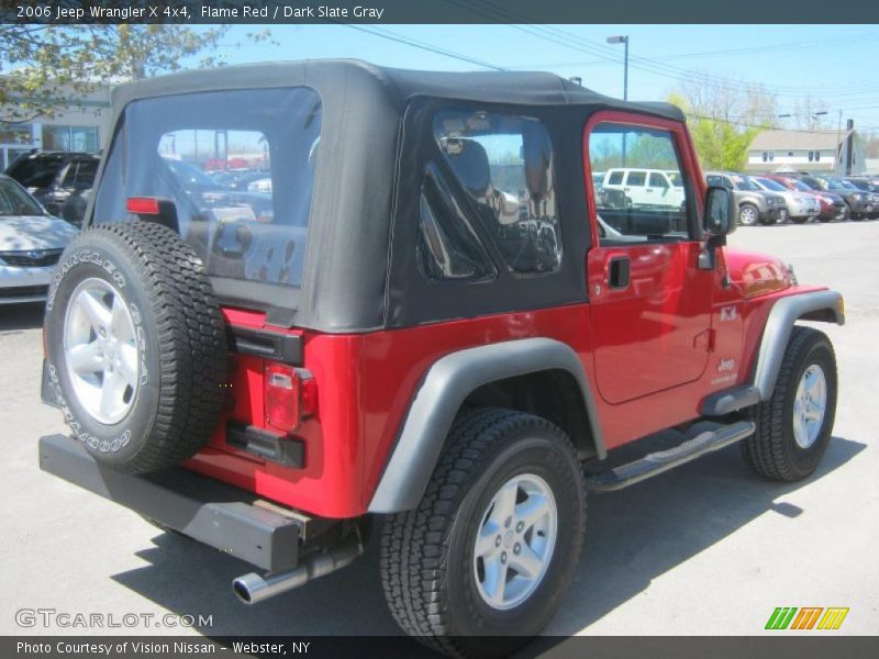 Flame Red / Dark Slate Gray 2006 Jeep Wrangler X 4x4