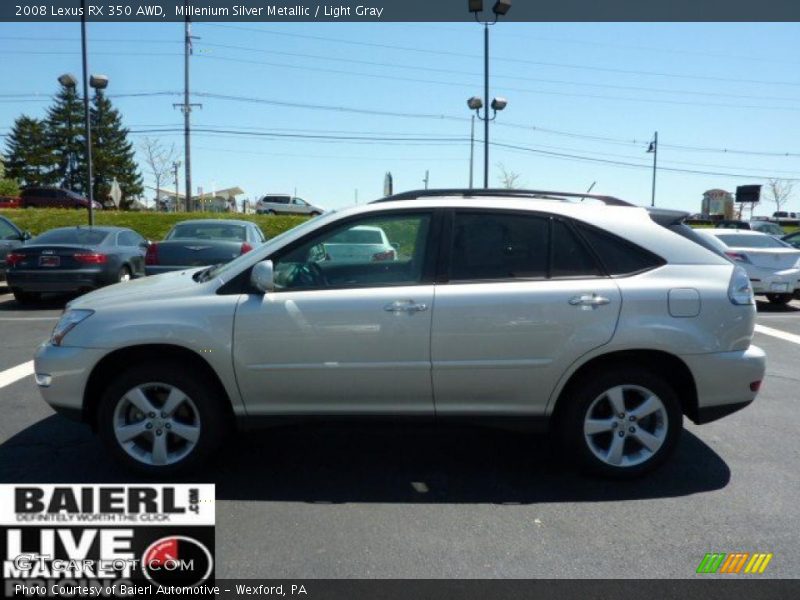 Millenium Silver Metallic / Light Gray 2008 Lexus RX 350 AWD