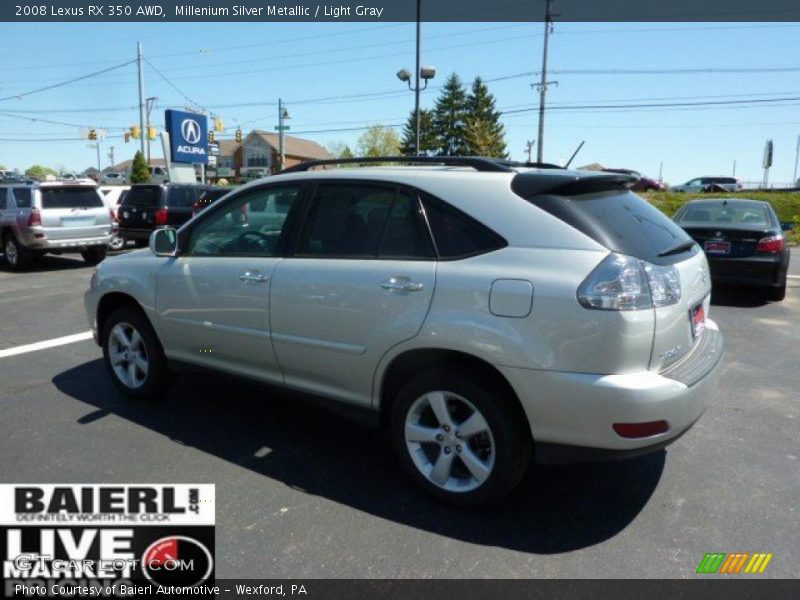 Millenium Silver Metallic / Light Gray 2008 Lexus RX 350 AWD