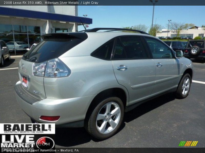 Millenium Silver Metallic / Light Gray 2008 Lexus RX 350 AWD