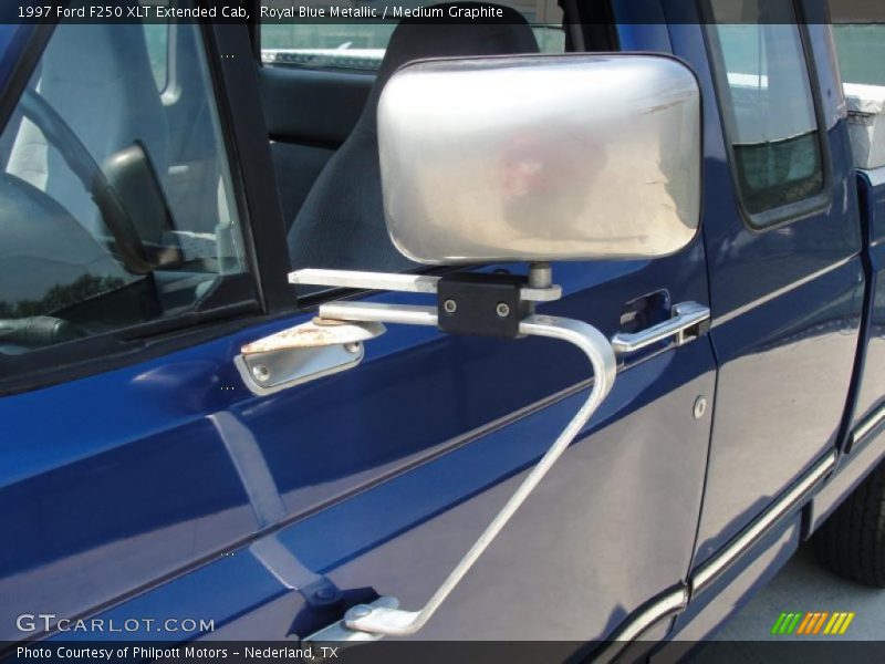 Royal Blue Metallic / Medium Graphite 1997 Ford F250 XLT Extended Cab