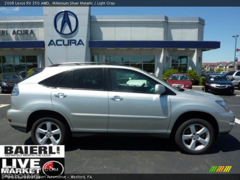 Millenium Silver Metallic / Light Gray 2008 Lexus RX 350 AWD
