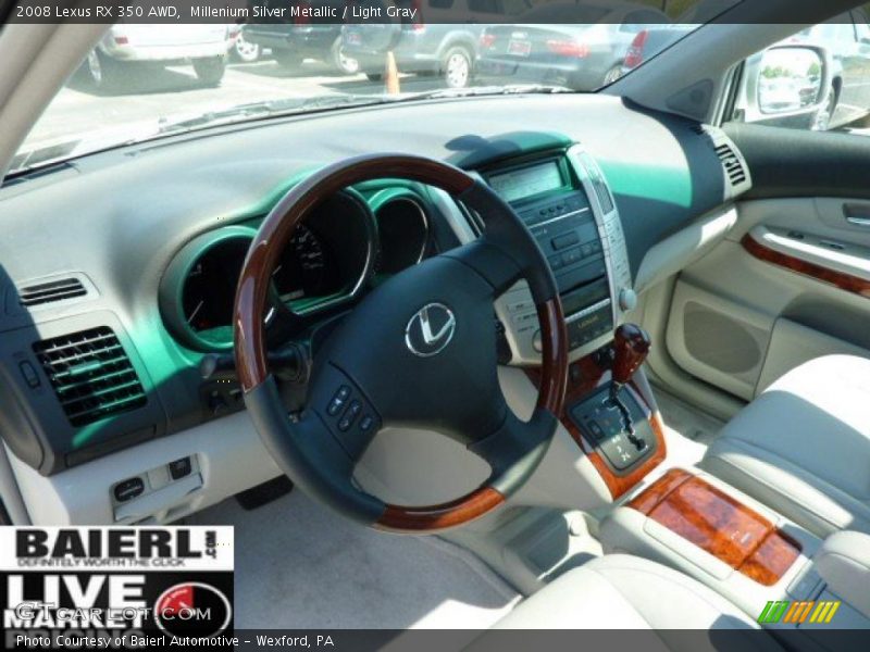 Millenium Silver Metallic / Light Gray 2008 Lexus RX 350 AWD