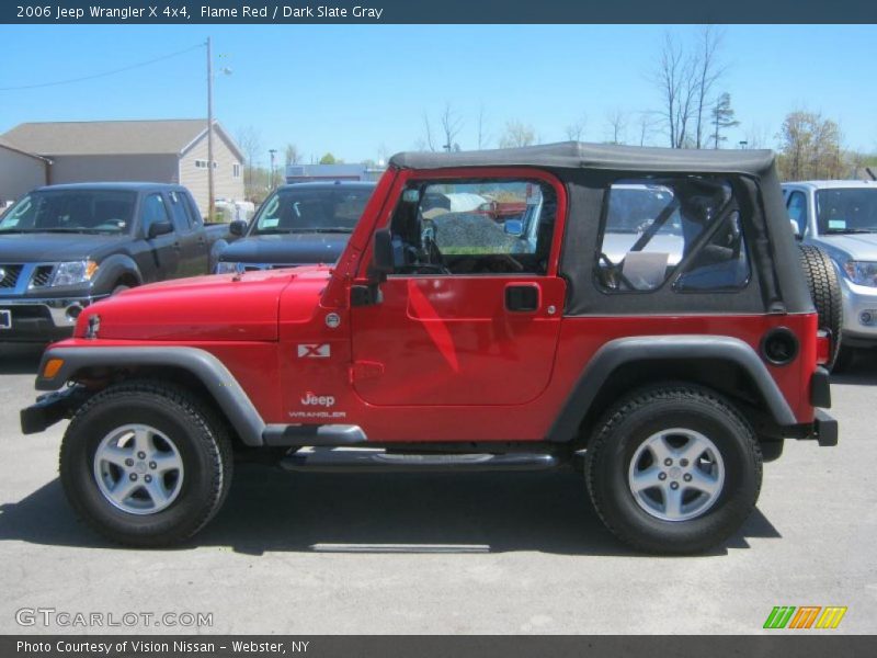 Flame Red / Dark Slate Gray 2006 Jeep Wrangler X 4x4