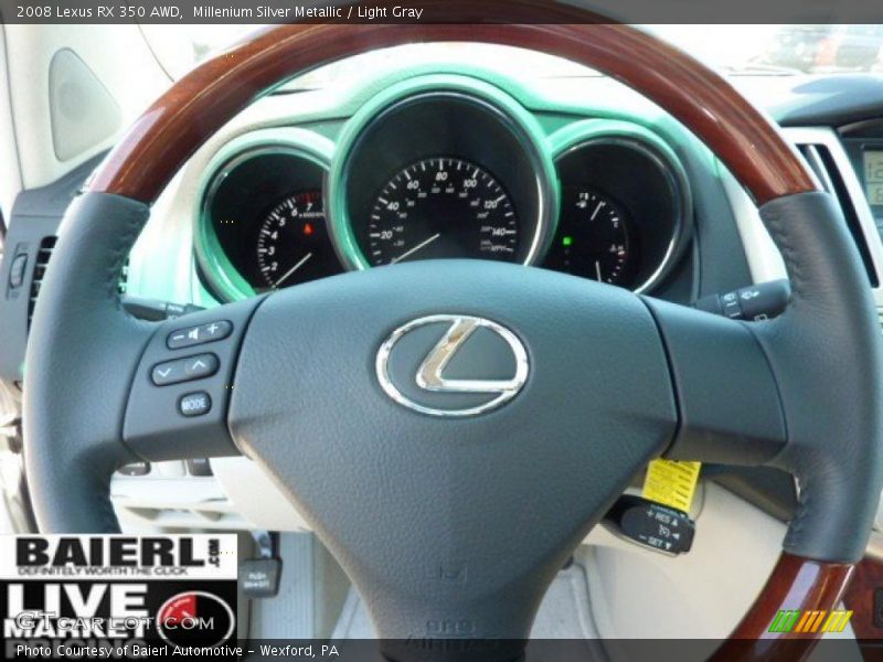 Millenium Silver Metallic / Light Gray 2008 Lexus RX 350 AWD