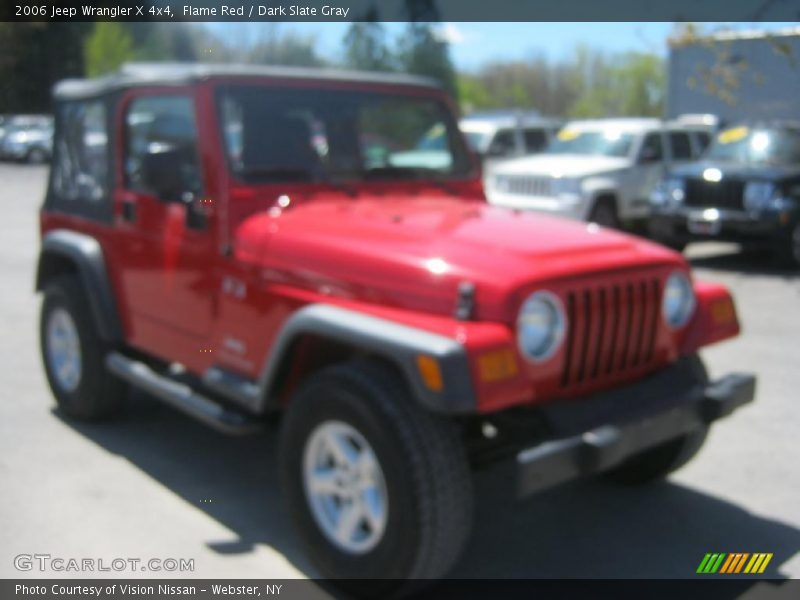 Flame Red / Dark Slate Gray 2006 Jeep Wrangler X 4x4