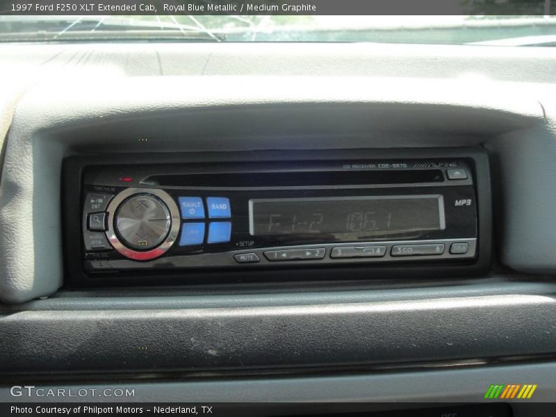 Royal Blue Metallic / Medium Graphite 1997 Ford F250 XLT Extended Cab