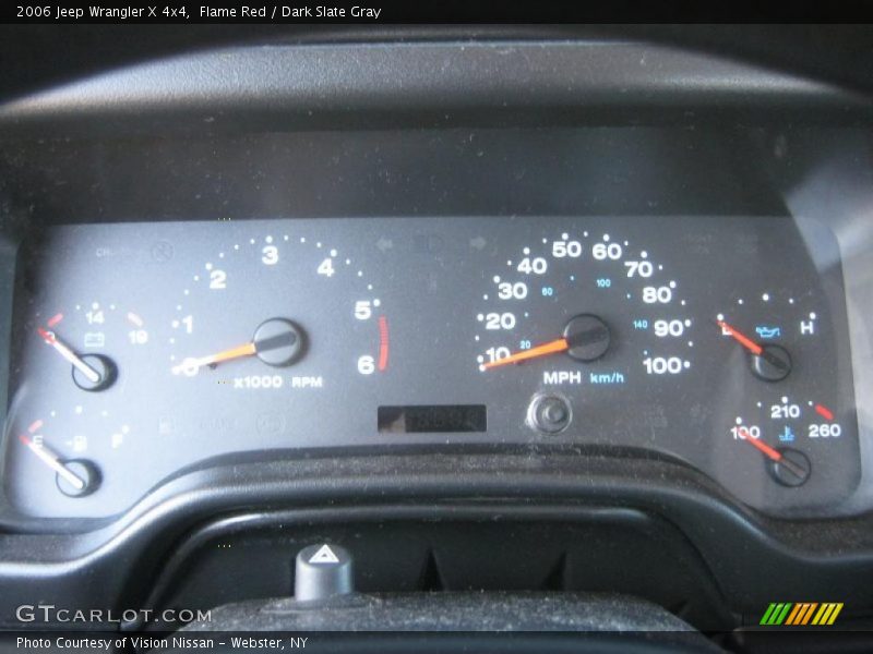 Flame Red / Dark Slate Gray 2006 Jeep Wrangler X 4x4