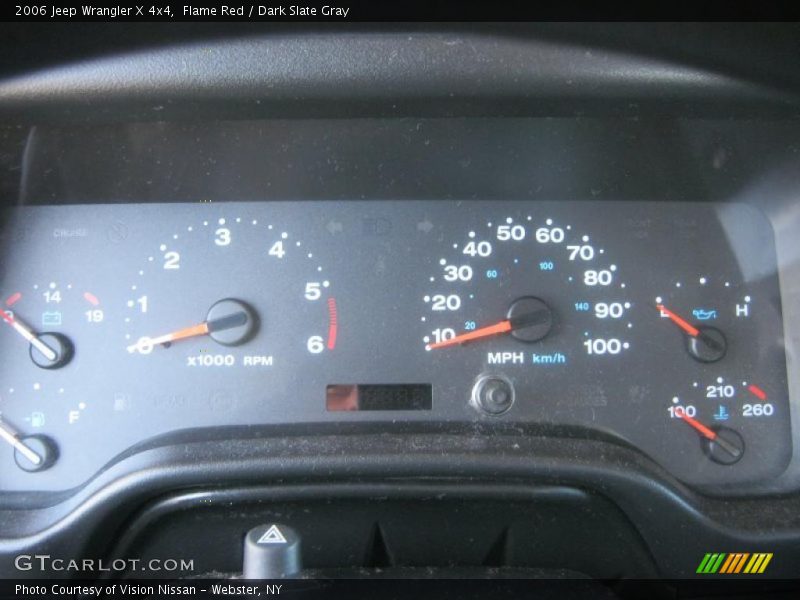 Flame Red / Dark Slate Gray 2006 Jeep Wrangler X 4x4