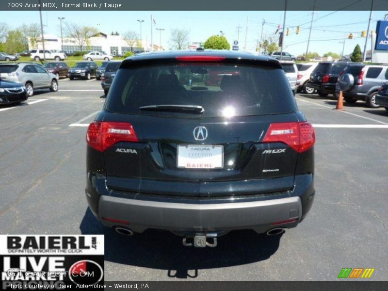 Formal Black / Taupe 2009 Acura MDX
