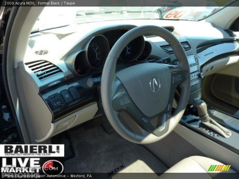 Formal Black / Taupe 2009 Acura MDX