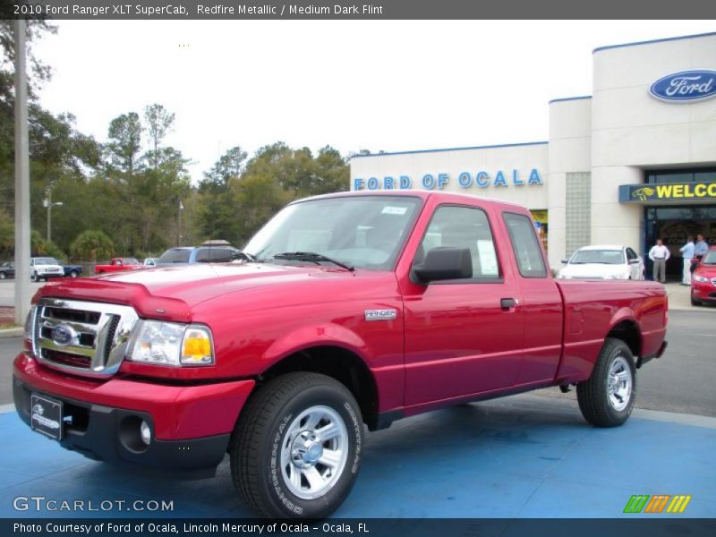 Redfire Metallic / Medium Dark Flint 2010 Ford Ranger XLT SuperCab