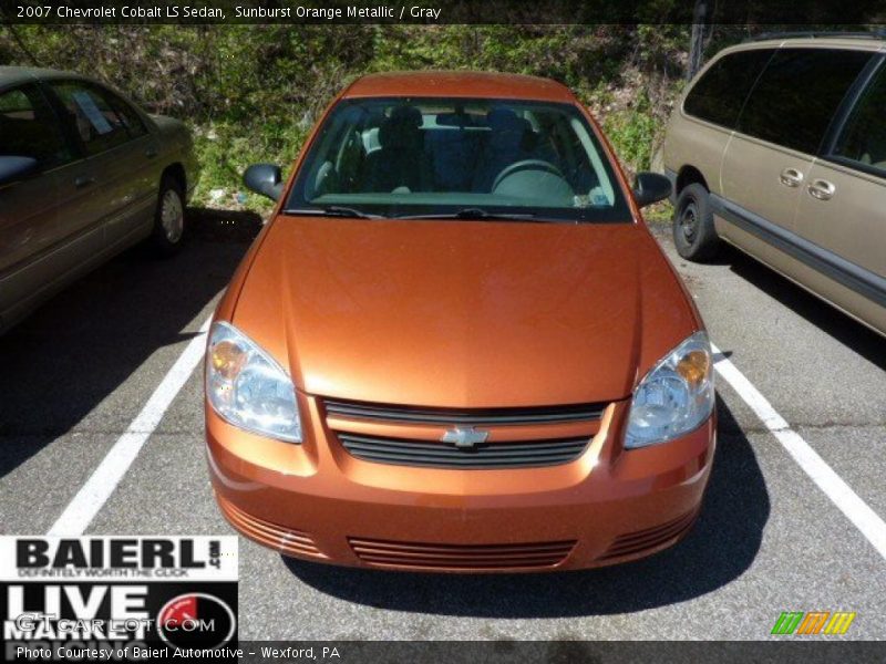 Sunburst Orange Metallic / Gray 2007 Chevrolet Cobalt LS Sedan