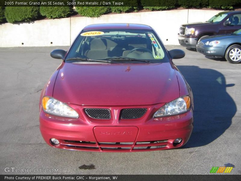 Sport Red Metallic / Dark Taupe 2005 Pontiac Grand Am SE Sedan