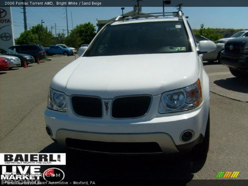 Bright White / Sand Beige 2006 Pontiac Torrent AWD