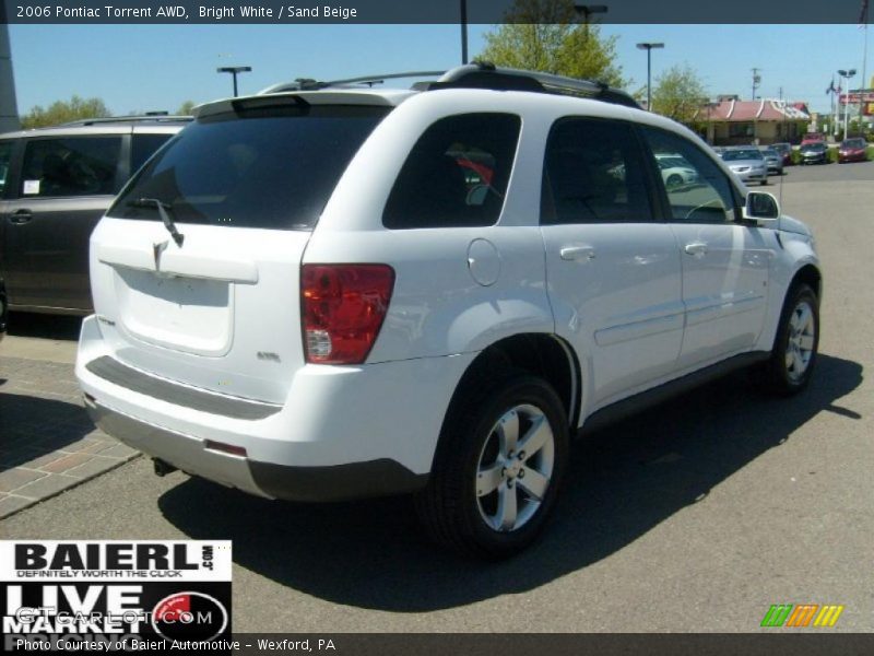 Bright White / Sand Beige 2006 Pontiac Torrent AWD