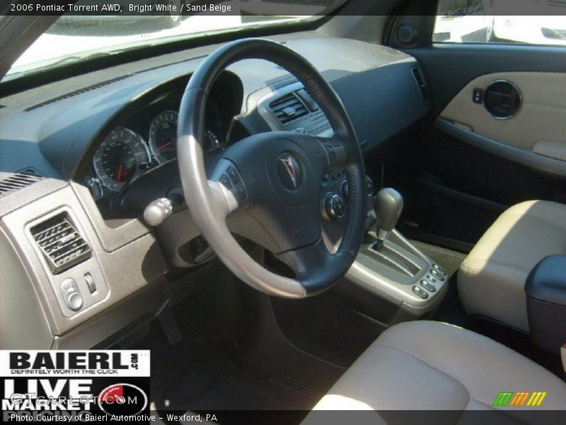 Bright White / Sand Beige 2006 Pontiac Torrent AWD