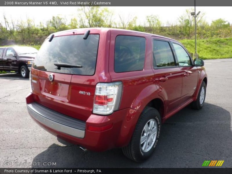 Vivid Red Metallic / Cashmere 2008 Mercury Mariner V6 4WD