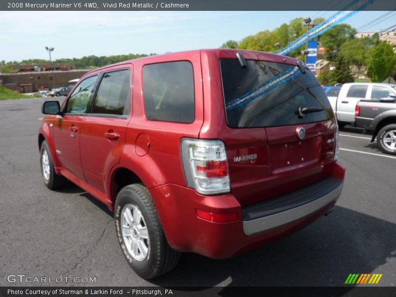 Vivid Red Metallic / Cashmere 2008 Mercury Mariner V6 4WD