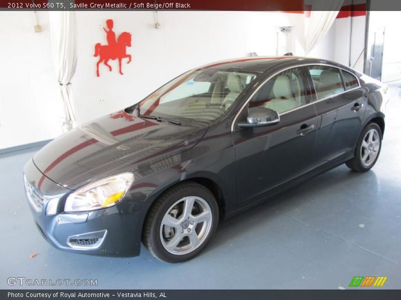 Saville Grey Metallic / Soft Beige/Off Black 2012 Volvo S60 T5