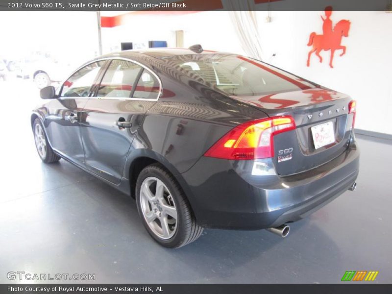 Saville Grey Metallic / Soft Beige/Off Black 2012 Volvo S60 T5