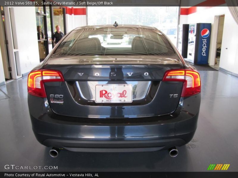 Saville Grey Metallic / Soft Beige/Off Black 2012 Volvo S60 T5